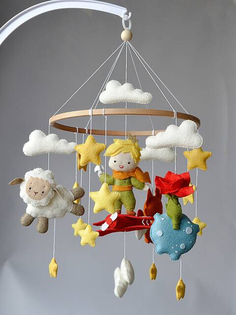 Little Prince Baby Mobile For Boy, Crib Mobile, Gift Newborn - image 1
