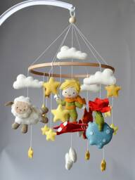 Little Prince Baby Mobile For Boy, Crib Mobile, Gift Newborn