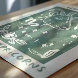 Hot Girls Are Capricorns Wall Print - Star Sign, Horoscope, Zodiac Lovers Astrology Poster Earth Signs Trendy Art Gift Idea - thumbnail 3