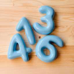 Handmade Ceramic Bubble Numbers - Colorful Custom House Decor - 11cm