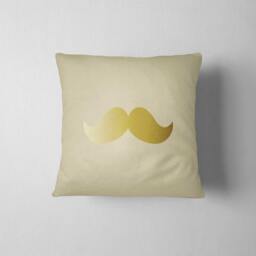 Mustache Pillow, Funny Accent Man Cave Decor, Bachelor Pad Gift For Him, Modern Home Decor - thumbnail 4