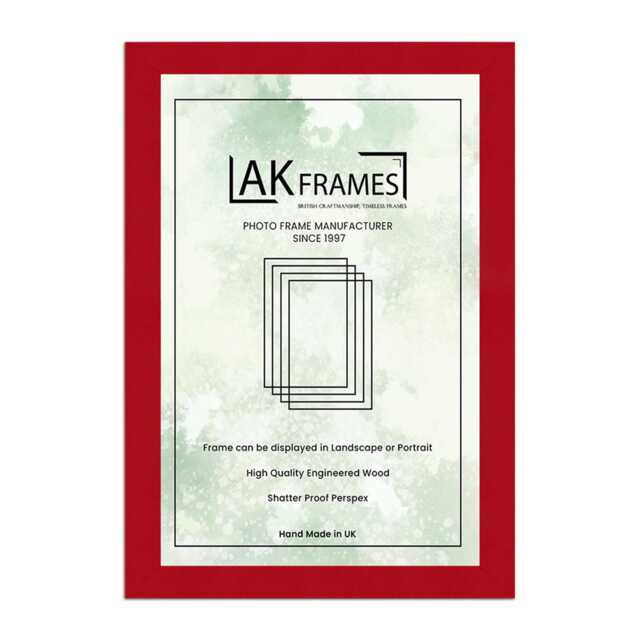 A1 To A6 Red, Pink & Green Picture Frame - Room Decor Aesthetics Photo Gift For New Mom Modern Colourful Wall Art Frames - image 1