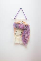 Unicorn, Horse Handwoven Merino Wool Nursery Tapestry Wall Art