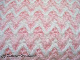 PDF Pattern Crochet Blanket Afghan Cotton Candy Pink & White Pillow - thumbnail 2