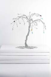 Birthstone Palm Tree Wire Sculpture Or Wedding Cake Topper
