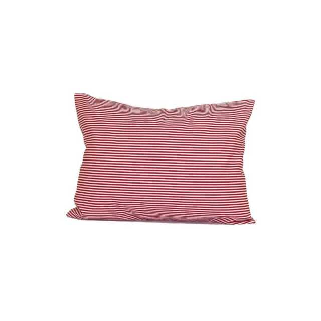 Christmas Pillow Cover Sale, Red Ticking For A 12x16 Or 12x18 12x20 Inch Pillow, Lumbar - image 1