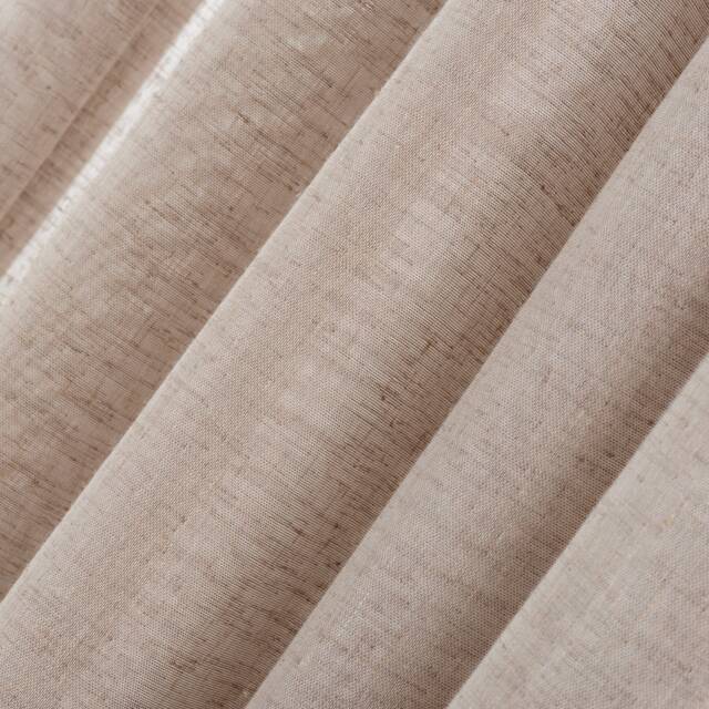 Pencil Pleated Linen Curtains Bedroom & Living Room Drapes - image 1
