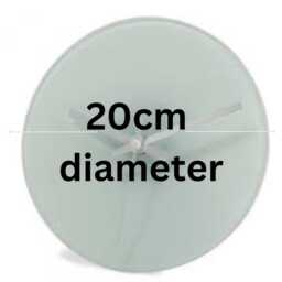 Red Poppies Glass Wall Clock Faux Stained Glass, 3D Effect - thumbnail 4