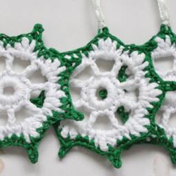 Crochet Christmas Ornaments, Christmas Tree Decorations, Crochet Xmas Decor - thumbnail 3