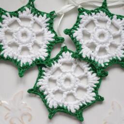 Crochet Christmas Ornaments, Christmas Tree Decorations, Crochet Xmas Decor - thumbnail 4