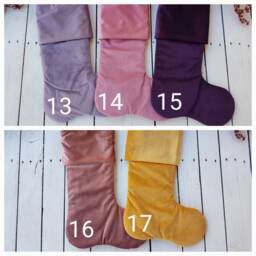 Velvet Christmas Stockings, Family Christmas Velvet Stockings - thumbnail 4