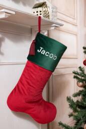 Velvet Christmas Stockings, Family Christmas Velvet Stockings