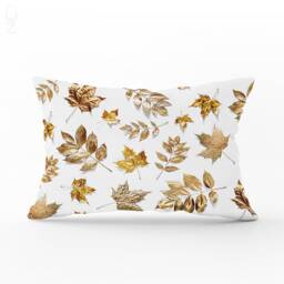 Rectangle Cushion Covers With Gold Leaf Photos Theme - Different Size Options Printed - Not Foil To Oeko-Tex?? Suede Fabric - thumbnail 1