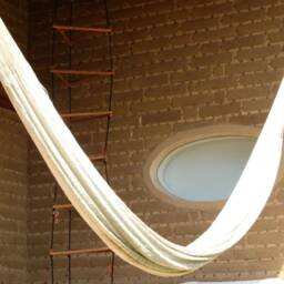 Mexican Cotton Mayan Hammock/Single Light Cream Top Quality Cotton Hammock - thumbnail 2
