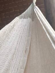 Mexican Cotton Mayan Hammock/Single Light Cream Top Quality Cotton Hammock