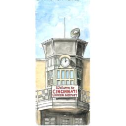 Lunken Airport Watercolor Print, Cincinnati, Ohio - thumbnail 3