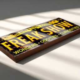 Freak Show Sign Freakshow Fairground Decor Fun Fair Wall Halloween - thumbnail 3