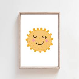 2 Girls Nursery Print, You Are My Sunshine, Boys Playroom Bedroom Prints, Wall Art - thumbnail 2