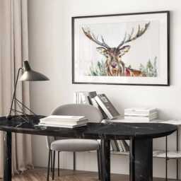 Nature Stag Framed Art Print - thumbnail 2