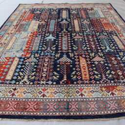 6'4x7'9 Ft Luxury Farmhouse Afghan Rug - Brand Large Handmade Medallion Wool New Kazak Design Bedroom Office D??cor - thumbnail 2