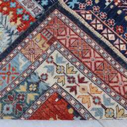 6'4x7'9 Ft Luxury Farmhouse Afghan Rug - Brand Large Handmade Medallion Wool New Kazak Design Bedroom Office D??cor - thumbnail 4