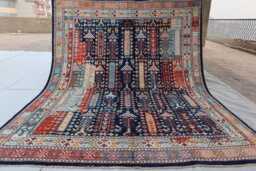 6'4x7'9 Ft Luxury Farmhouse Afghan Rug - Brand Large Handmade Medallion Wool New Kazak Design Bedroom Office D??cor - thumbnail 1
