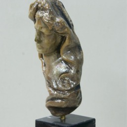 Apollo God Statue Raku Ceramic Figurine Sculpture Stoneware Handmade Greek Art Modern - thumbnail 3