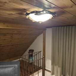 Wood Ceiling Lamp, Wood Sconce, Tree Roots Lighting - thumbnail 3