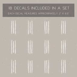 Minimalist Line Wall Decals - Modern Stickers, Boho Nursery Decor, Kids Room Art, Scandinavian Home Decor - thumbnail 2
