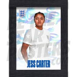 England Lionesses Carter Headshot Poster - Officially Licensed Product Sizes A4/A3 + Framed Option - thumbnail 2