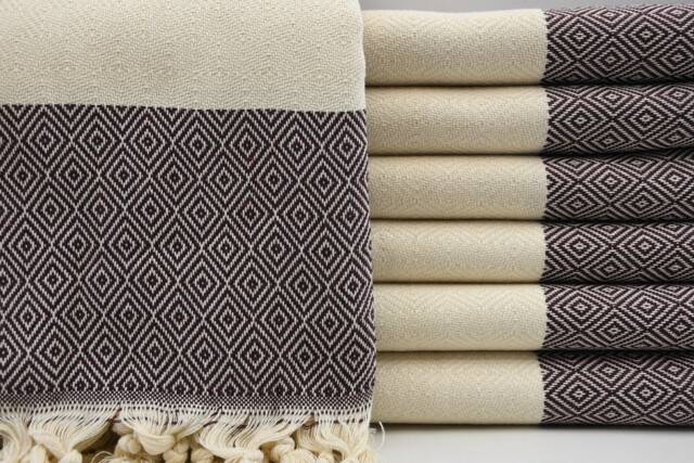 "Burgundy Beach Towel, Pool Peshtemal, Turkish Towel, Diamond Towel, Cotton Peshtemal, Peshtemal, Towel, Peshtemal, Bath Peshtemal 40""x70" - image 1