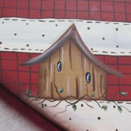 American Flag Heart, Door Hanger, Wall Decor, Patriotic, Usa - thumbnail 3