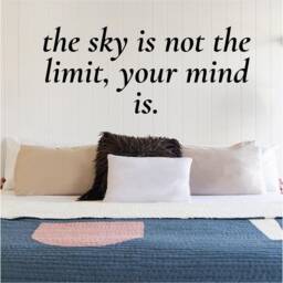 The Sky Isn't The Limit - 0993 Wall Art Decal, Transfer, Mural, Sticker, 75 Colours, 5 Sizes, Interior Or Exterior Use , Easy To Apply
