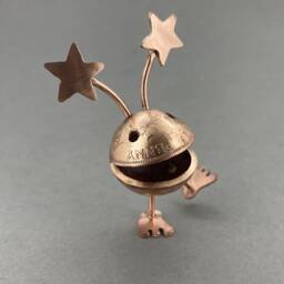 Monstar - Handmade Copper Coin Figure With Stars - thumbnail 2