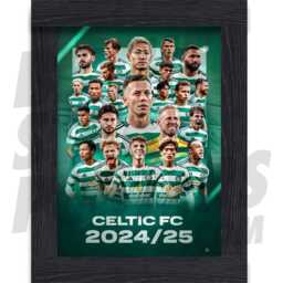 Celtic Fc 24/25 Squad Montage Poster - Officially Licensed Product A4/ A3/A2 + Framed Option - thumbnail 2