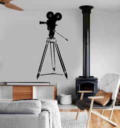 Wall Vinyl Decal Camera Movie Hollywood Cool Actor Amazing Decor 1358Dz - thumbnail 1