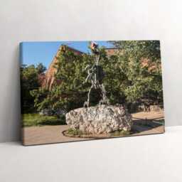 Wawel Dragon Krakow Monument Canvas, Wall Art Picture, Green Decoration, Travel Canvas - thumbnail 2