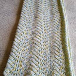 Crochet Weavy Baby Blanket, Gift Idea's, Shower, in Multi-Color Gift's For Her, Him. Ready To Ship - thumbnail 4