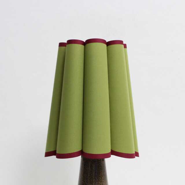 Handmade Ivy Green Fabric Lampshade Customizable Color-113# - image 1