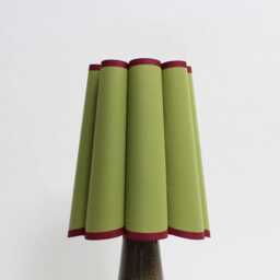 Handmade Ivy Green Fabric Lampshade Customizable Color-113# - thumbnail 1