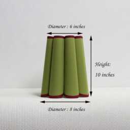 Handmade Ivy Green Fabric Lampshade Customizable Color-113# - thumbnail 2