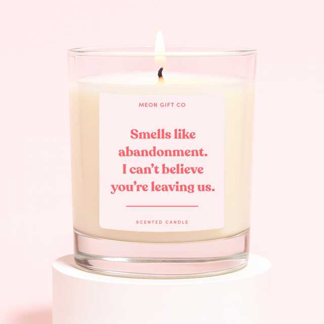 Smells Like Abandonment Leaving Work Candle - image 1