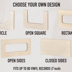 Handmade Baltic Birch 7-Inch Vinyl Record Storage Box - thumbnail 3