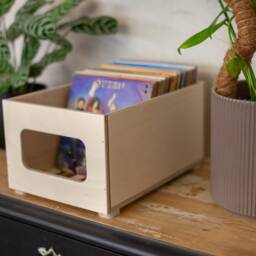 Handmade Baltic Birch 7-Inch Vinyl Record Storage Box - thumbnail 4