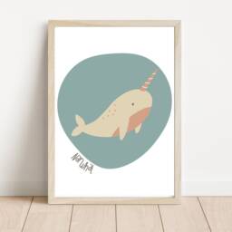 Nautical & Ocean Prints For A Nursery, Bedroom Or Playroom. Cute Beach Under The Sea Animals - Prints Only - thumbnail 2