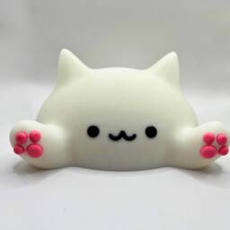 Blob Cat Desk Friend Cute Lover Gift Handmade Collectible Figurine Set Home Decor - thumbnail 1