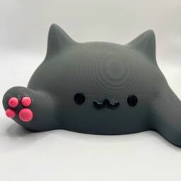 Blob Cat Desk Friend Cute Lover Gift Handmade Collectible Figurine Set Home Decor - thumbnail 2