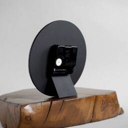 Modern Mantel Clock For Minimalist Eco-Friendly Interior, Industrial Recycled Paper Table Decor, 1st Anniversary Gift Couple - thumbnail 4