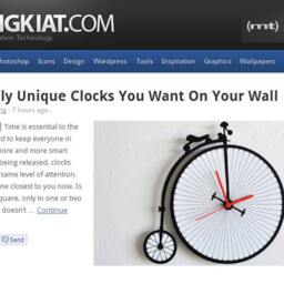 Penny Farthing Vintage Bicycle - Wall Clock - thumbnail 2