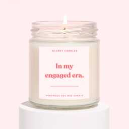 Engagement Candle - Gift For Engaged Friend Gifts Couple in My Era - thumbnail 1